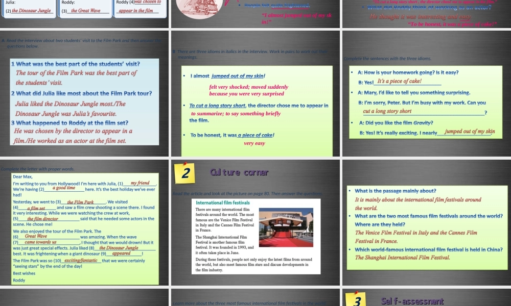 九年级英语上册 Module 3 Unit 5 Action Period 6课件 .ppt