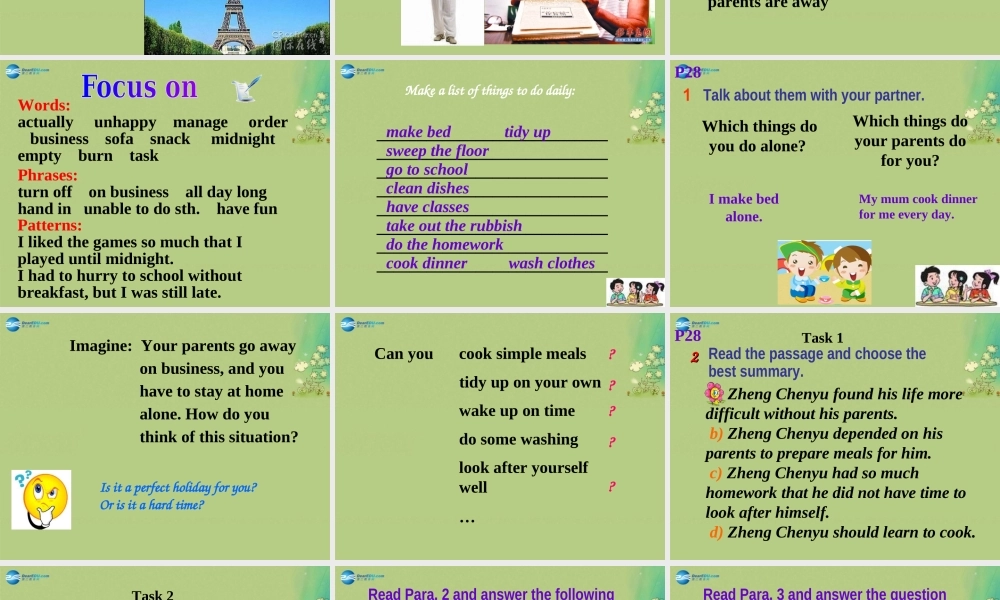 九年级英语上册 Module 4 Home alone Unit 2课件.ppt