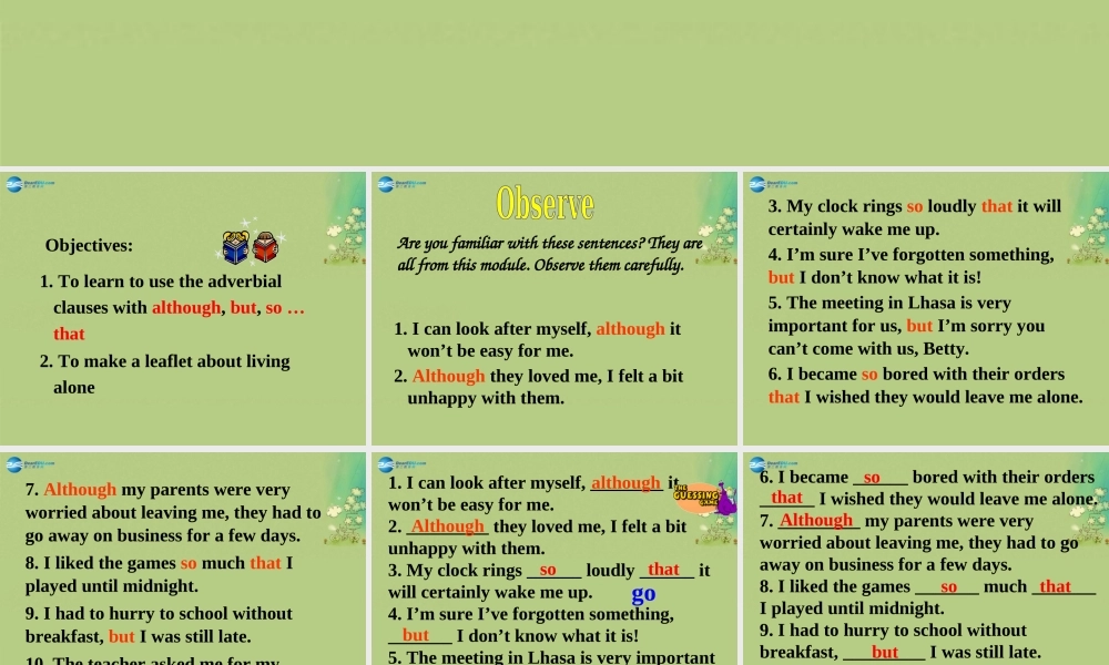 九年级英语上册 Module 4 home alone Unit 3课件.ppt