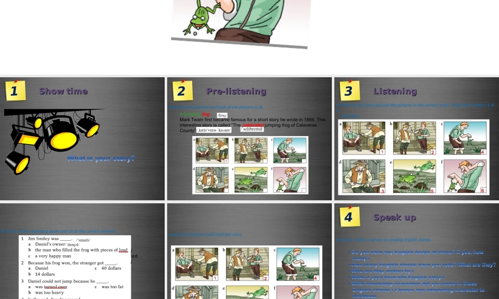 九年级英语上册 Module 4 Unit 7 The Adventures of Tom Sawyer Period 3课件 .ppt