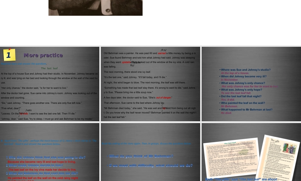 九年级英语上册 Module 4 Unit 8 Surprise endings Period 6课件 .ppt