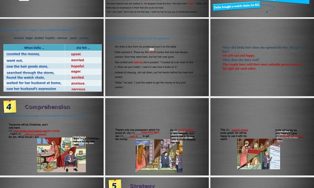 九年级英语上册 Module 4 Unit 8 Surprise endings Period 2课件 .ppt