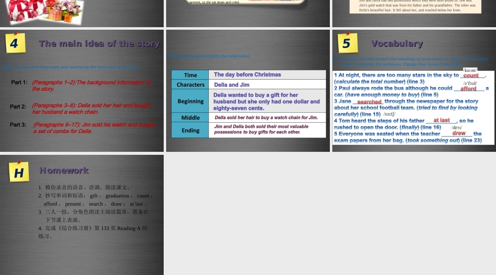 九年级英语上册 Module 4 Unit 8 Surprise endings Period 1课件 .ppt