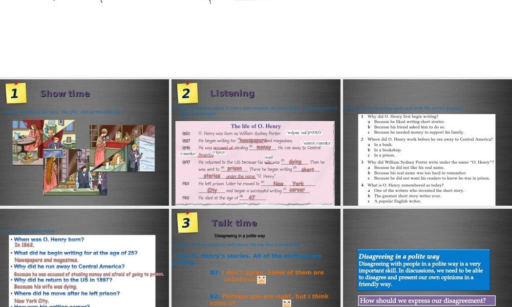 九年级英语上册 Module 4 Unit 8 Surprise endings Period 3课件 .ppt