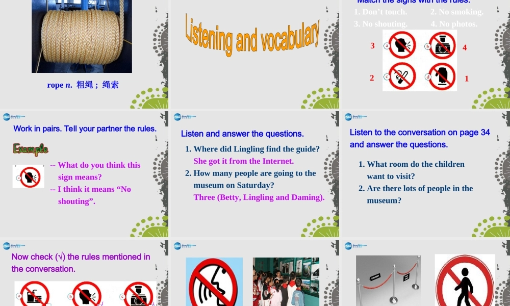 九年级英语上册 Module 5 Unit 1 Don’t cross that rope！课件.ppt