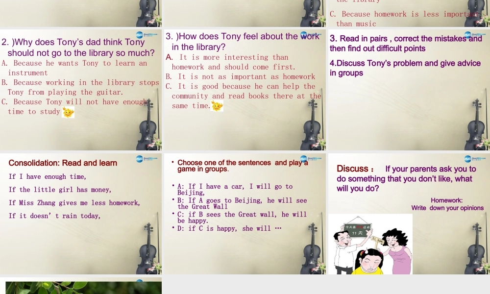 九年级英语上册 Module 6 Unit 1 If I start after dinnerI’ll finish it before I go to bed课件3.ppt