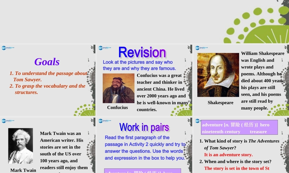 九年级英语上册 Module 7 Unit 2 It is still read and loved课件.ppt