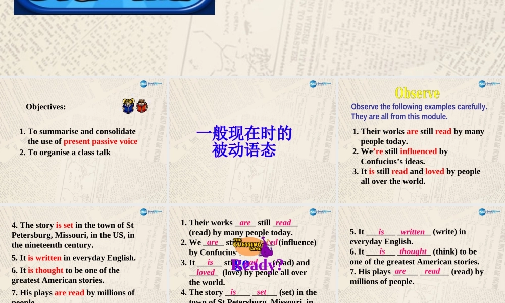 九年级英语上册 Module 7 Unit 3 Language in use课件 （新版）外研版 (2).ppt