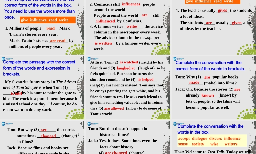 九年级英语上册 Module 7 Unit 3 Language in use课件.ppt