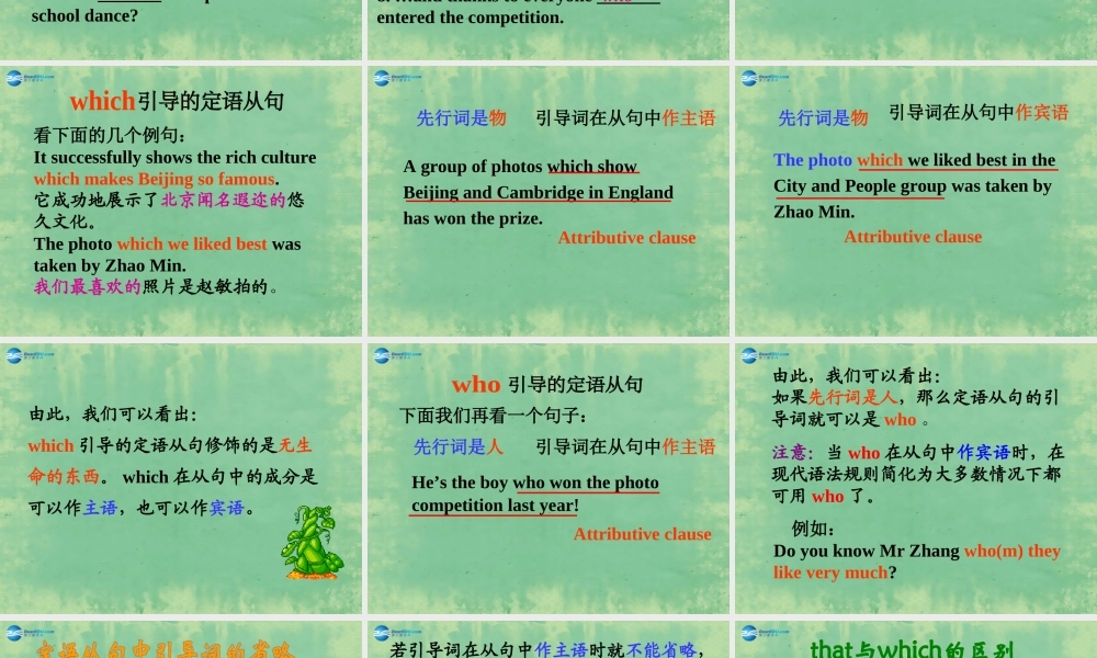 九年级英语上册 Module 11 Photos Unit 3 Language in use课件.ppt