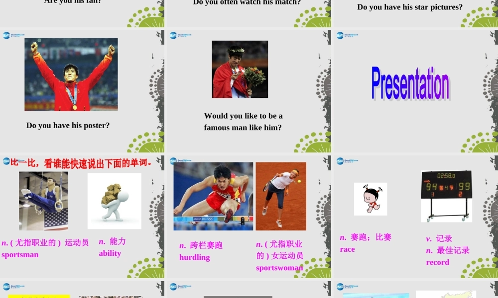 九年级英语上册 Module 8 Unit 2 He was invited to competitions around the world课件.ppt