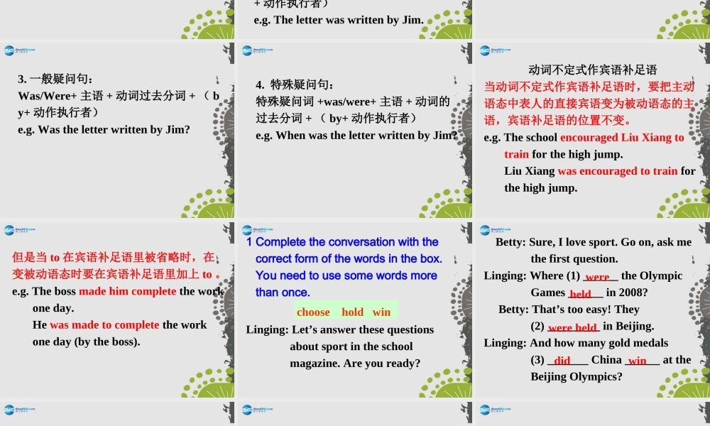 九年级英语上册 Module 8 Unit 3 Language in use课件.ppt