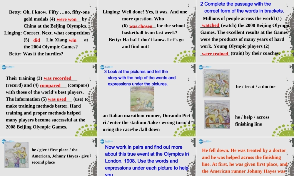 九年级英语上册 Module 8 Unit 3 Language in use课件.ppt