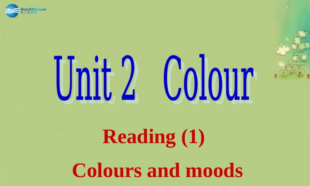 九年级英语上册 Unit 2 Colour Reading课件（1）.ppt