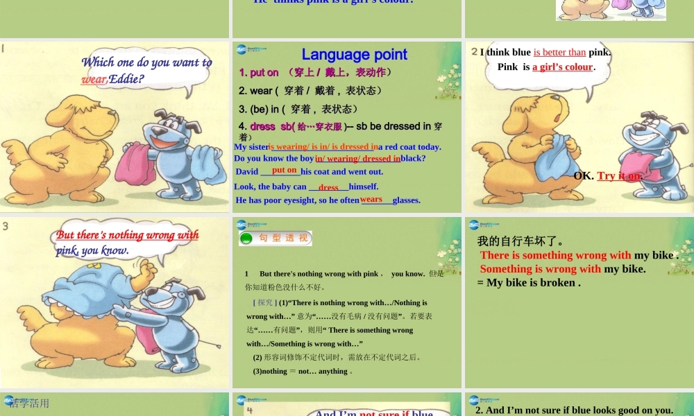 九年级英语上册 Unit 2 Colour comic strip课件 .ppt