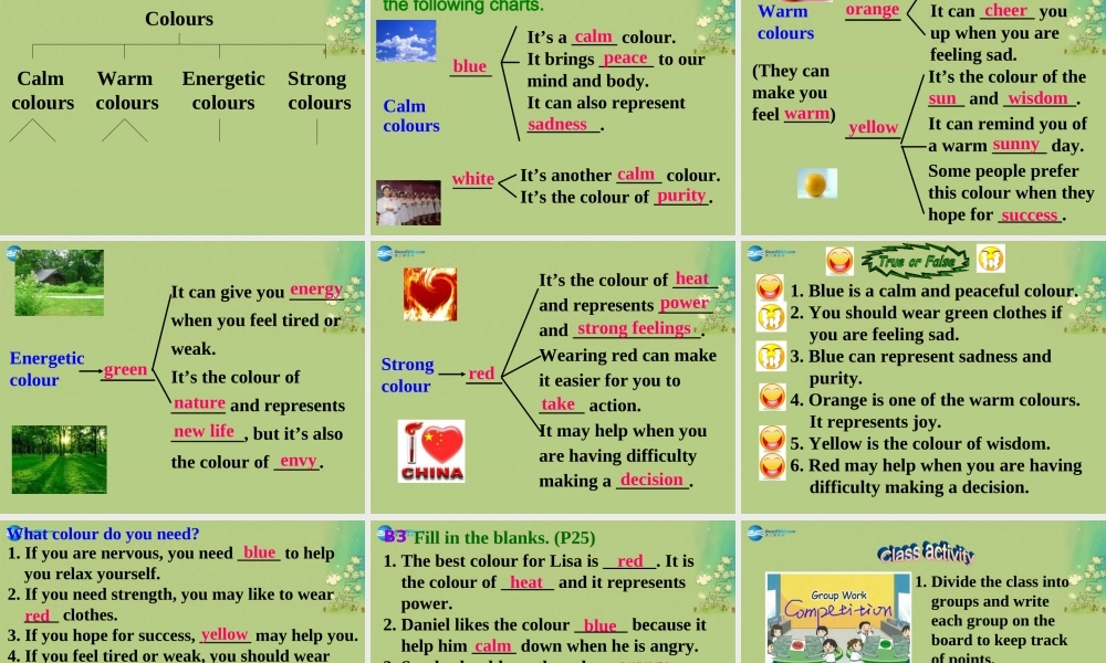 九年级英语上册 Unit 2 Colours Reading课件 .ppt