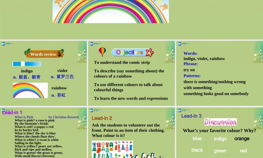 九年级英语上册 Unit 2 Colours Welcome to the unit课件 .ppt
