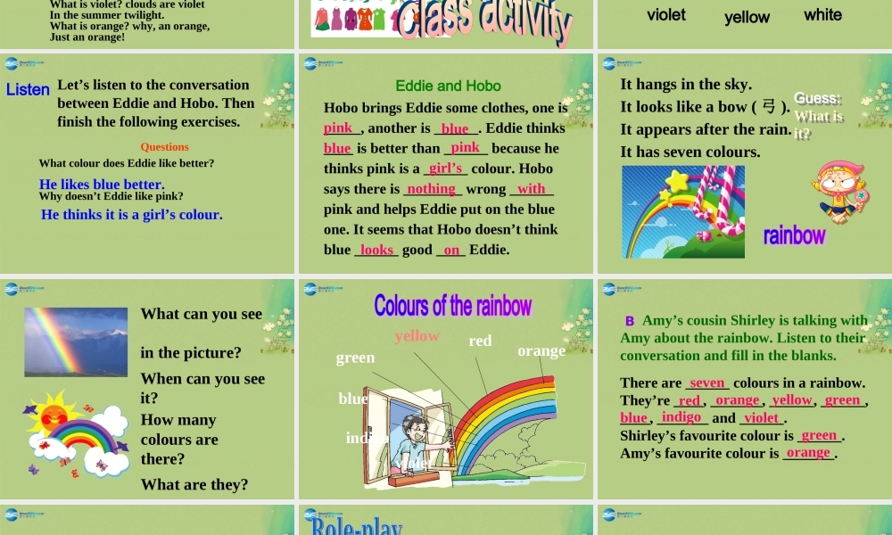 九年级英语上册 Unit 2 Colours Welcome to the unit课件 .ppt