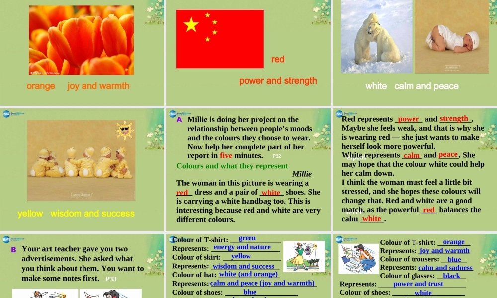 九年级英语上册 Unit 2 Colours Task课件 .ppt