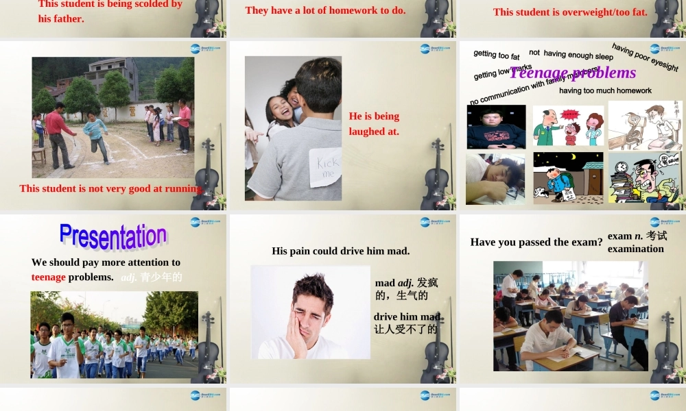 九年级英语上册 Unit 3 Teenage problems Comic strip & Welcome to the unit课件 .ppt