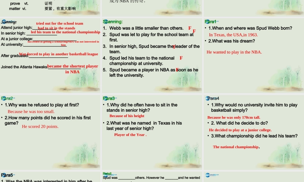 九年级英语上册 Unit 4 Growing up Reading课件1 .ppt