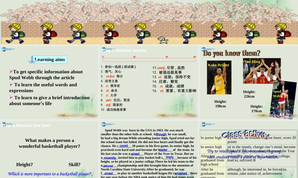 九年级英语上册 Unit 4 Growing up Reading课件2 .ppt