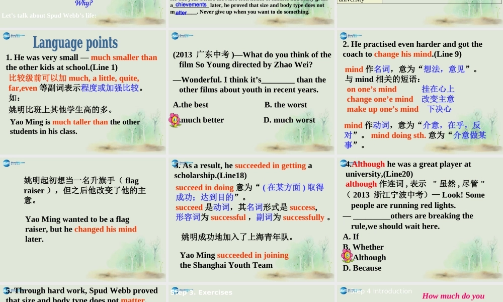 九年级英语上册 Unit 4 Growing up Reading课件2 .ppt