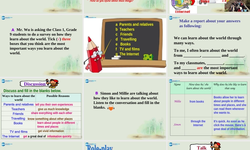 九年级英语上册 Unit 4 Growing up Welcome to the unit课件 .ppt