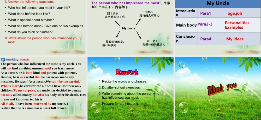 九年级英语上册 Unit 4 Growing up Task课件 .ppt