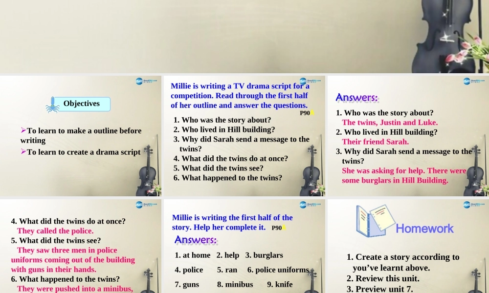 九年级英语上册 Unit 6 TV programmes Task课件 .ppt