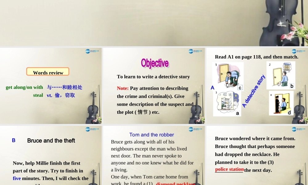 九年级英语上册 Unit 8 Detective stories Task课件 .ppt