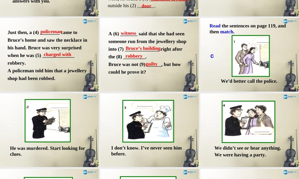 九年级英语上册 Unit 8 Detective stories Task课件 .ppt