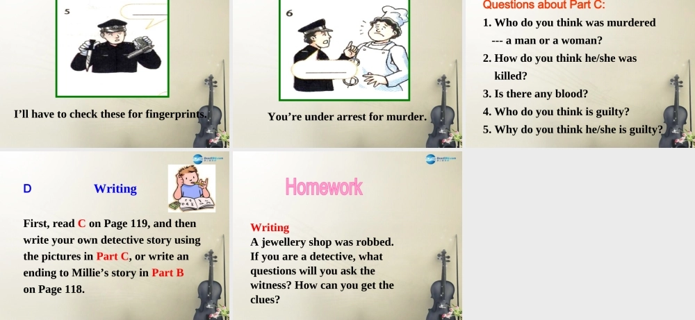 九年级英语上册 Unit 8 Detective stories Task课件 .ppt