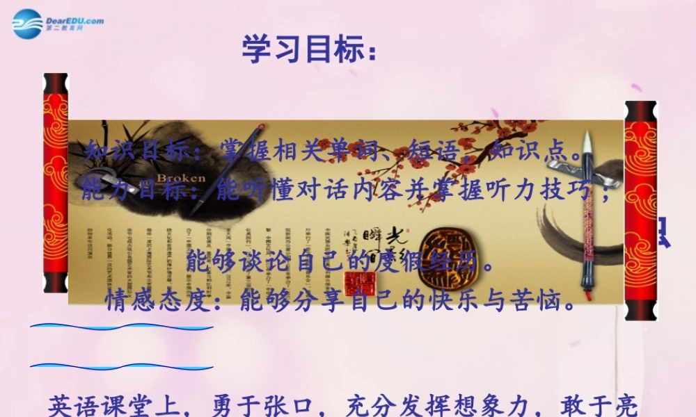 九年级英语下册 Module 1 Unit 1 We toured the city by bus and by taxi课件1 .ppt