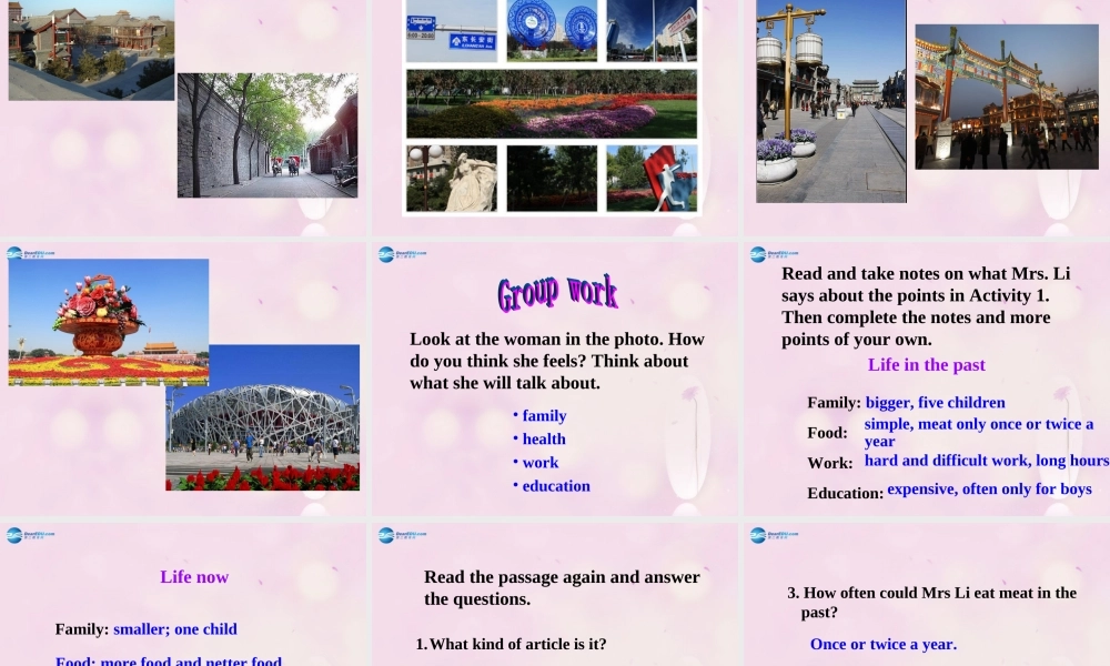 九年级英语下册 Module 3 Unit 2 I think life is better today课件 .ppt