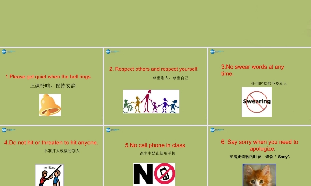 九年级英语下册 Module 4 Rules and suggestions English Class Rules课件 .ppt