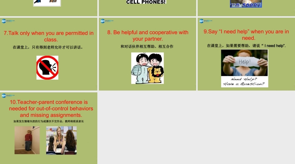 九年级英语下册 Module 4 Rules and suggestions English Class Rules课件 .ppt