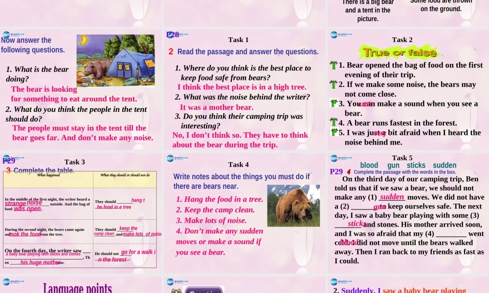 九年级英语下册 Module 4 Unit 2 We must keep the camp clean课件3 .ppt