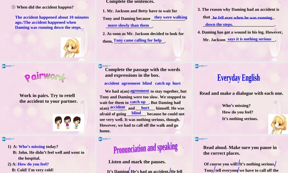 九年级英语下册 Module 5 Unit 1 We’d better get you to hospital课件 .ppt