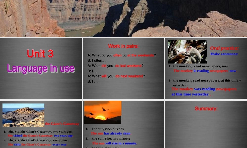 内蒙古鄂尔多斯康巴什新区第二中学九年级英语上册 Module 1 Unit 3 Language in use课件.ppt