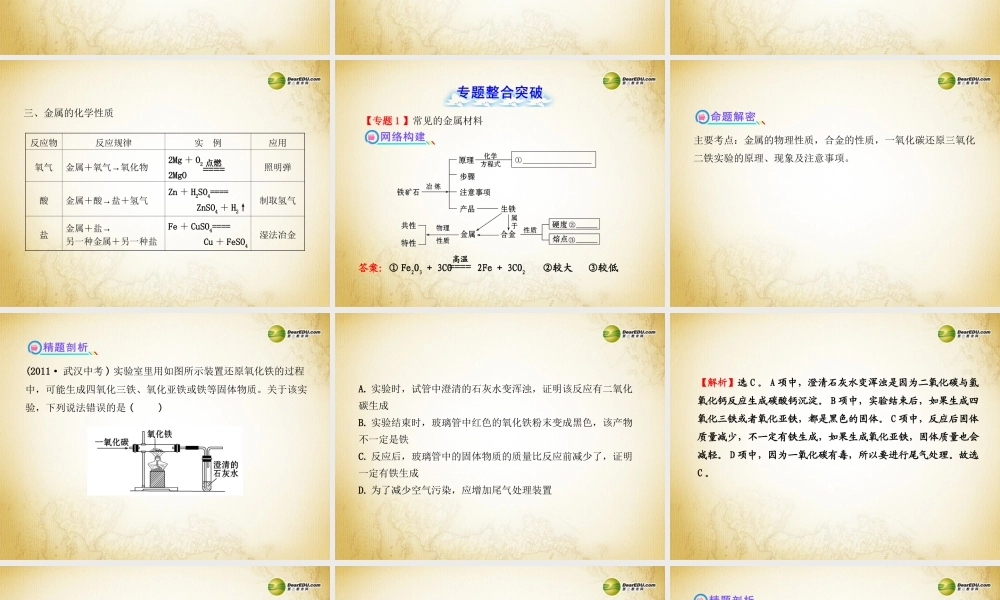 鲁教初中化学九下《9第9单元 金属》PPT课件 (4).ppt