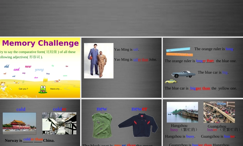 内蒙古鄂尔多斯康巴什新区第一中学八年级英语上册《Module 2 Unit 1 It's taller than many other buildings》课件 .ppt