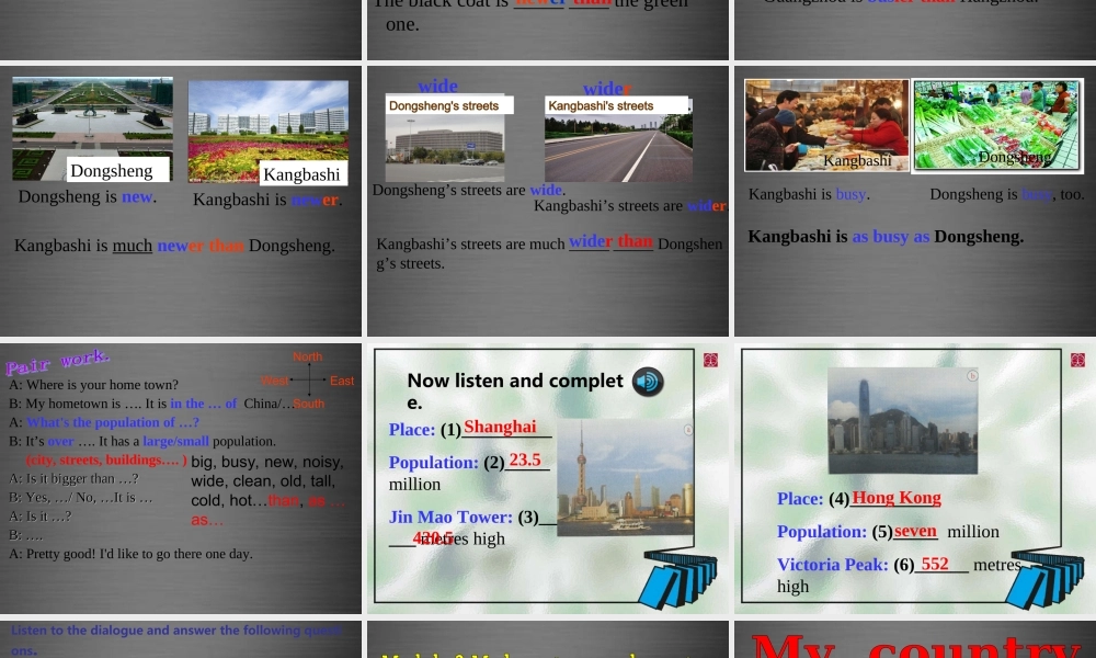 内蒙古鄂尔多斯康巴什新区第一中学八年级英语上册《Module 2 Unit 1 It's taller than many other buildings》课件 .ppt