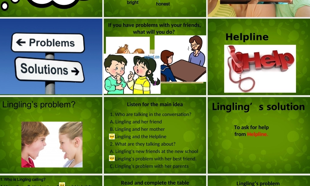 内蒙古鄂尔多斯康巴什新区第一中学八年级英语下册 Module 9 Unit 1 Could I ask if you' ve mentioned this to her课件 .ppt