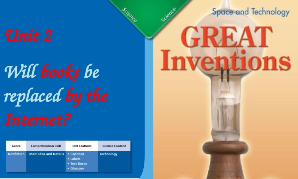 内蒙古鄂尔多斯康巴什新区第一中学九年级英语上册 Module 9 Unit 2 Will books be replaced by the Internet课件.ppt