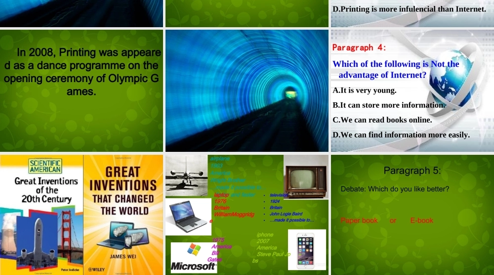 内蒙古鄂尔多斯康巴什新区第一中学九年级英语上册 Module 9 Unit 2 Will books be replaced by the Internet课件.ppt