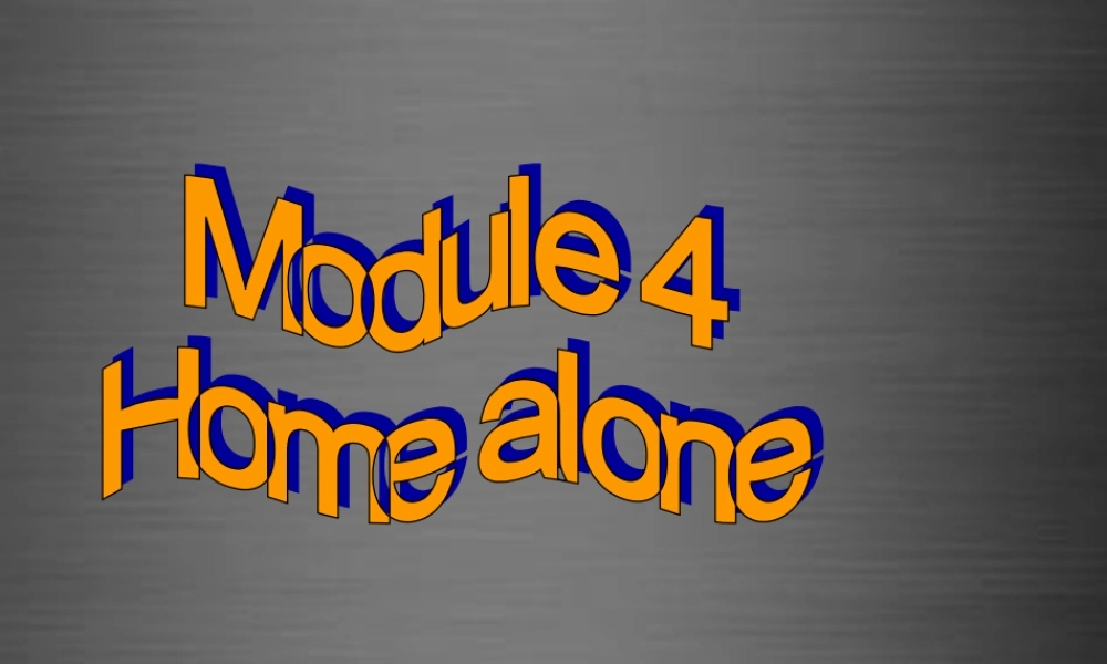 内蒙古鄂尔多斯康巴什新区第一中学九年级英语上册 Module 4 Unit 1 I can look after myself, although it won’t be easy for me课件.ppt