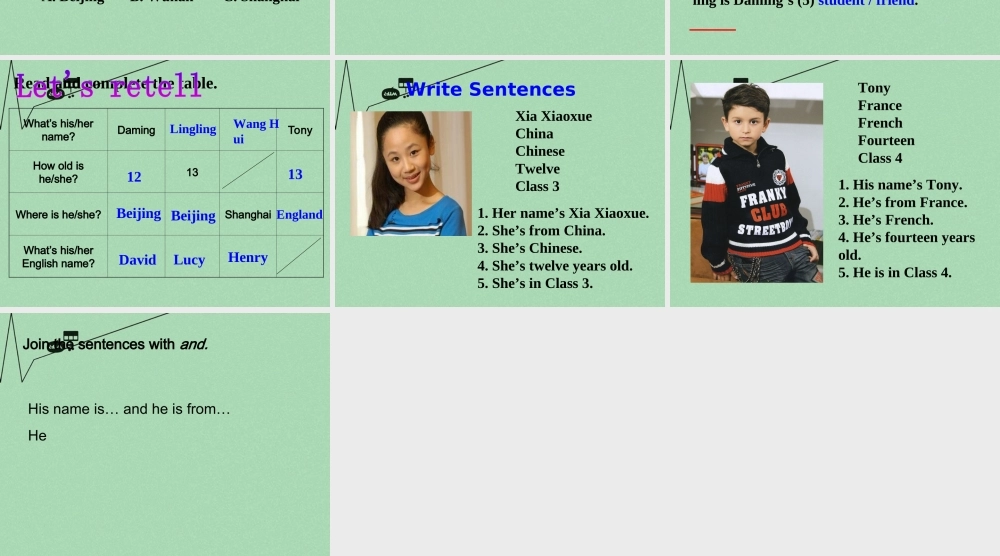 内蒙古鄂尔多斯市康巴什新区第二中学七年级英语上册 Module 1 Unit 2 I'm Want Lingling and I'm thirteen years old课件 （新版）外研版.ppt