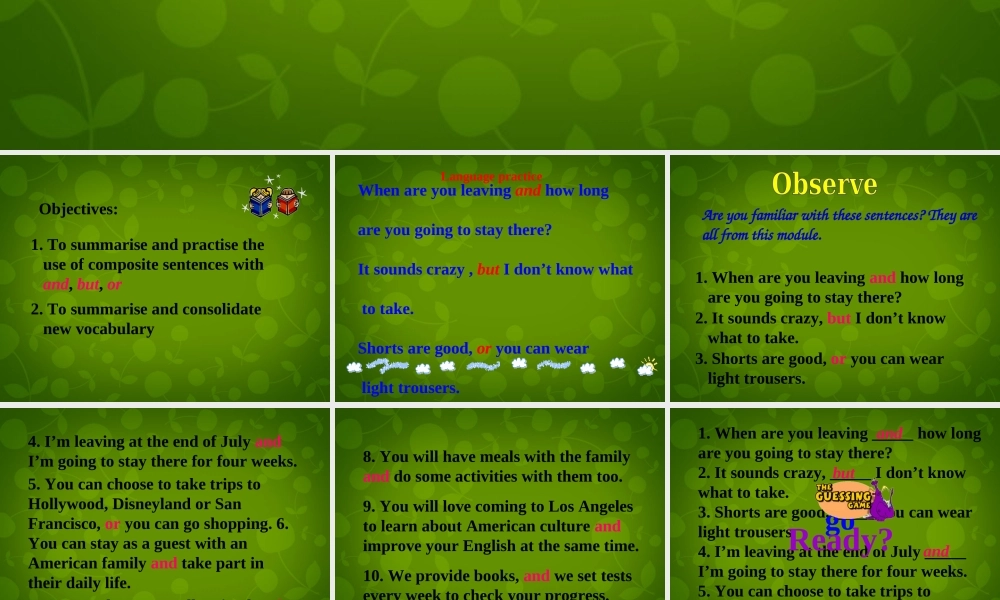 内蒙古满洲里市第六中学八年级英语下册 Module 7 Unit 3 Language in use课件 .ppt