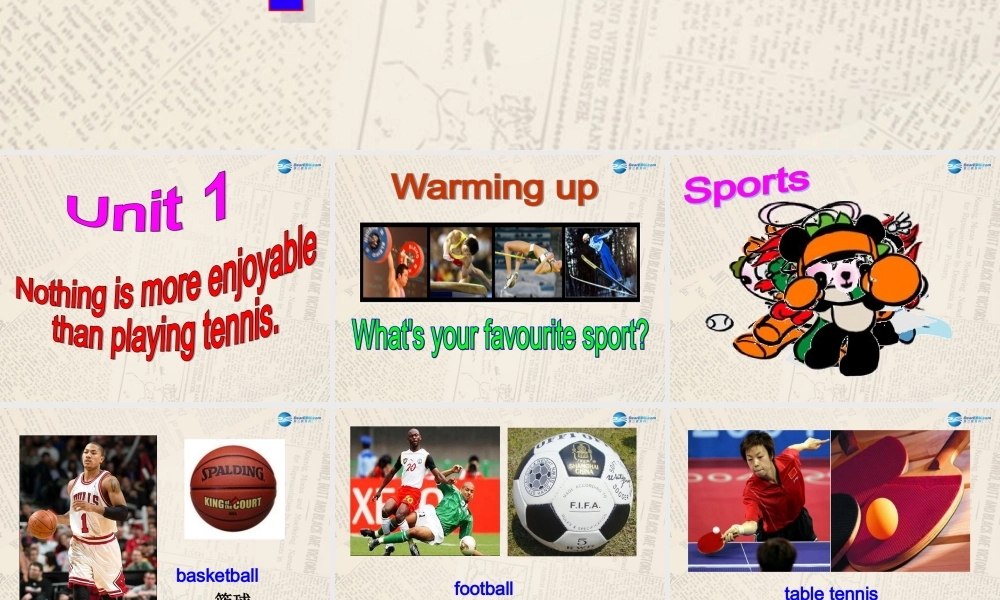 内蒙古满洲里市第五中学八年级英语上册 Module 3 Unit 1 Nothing is more enjoyable than playing tennis课件 .ppt